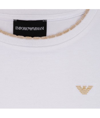 T-shirt enfant filles Emporio Armani Allan Blanc