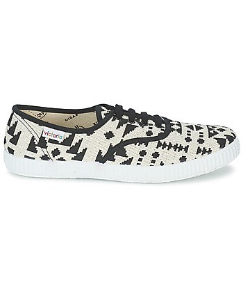 Baskets basses femmes Victoria INGLES GEOMETRICO LUREX Beige