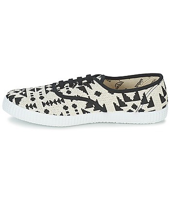 Baskets basses femmes Victoria INGLES GEOMETRICO LUREX Beige
