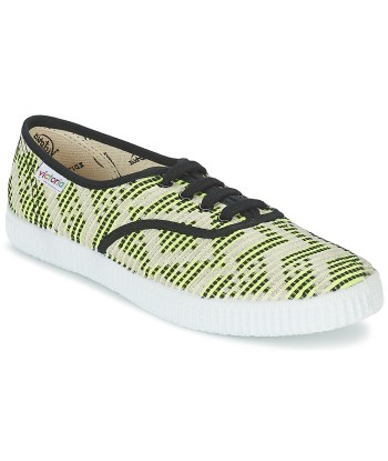 Baskets basses femmes Victoria INGLES GEOMETRICO LUREX Jaune
