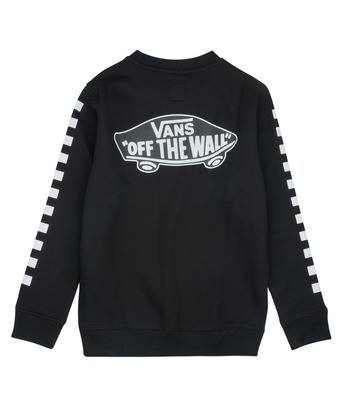 Sweat-shirt enfant garcons Vans EXPOSITION CHECK II CREW Noir