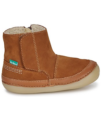 Boots enfant garcons Kickers SOKIFAUNE Marron