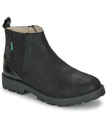 Boots enfant filles Kickers GROOFIT Noir