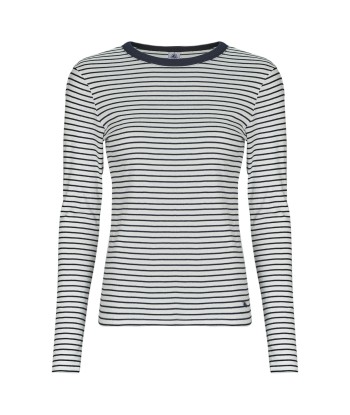 T-shirt femmes Petit Bateau ML COL ROND Marine