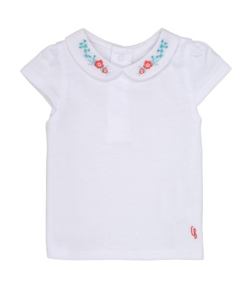 T-shirt enfant filles Carrément Beau MAYVE Blanc
