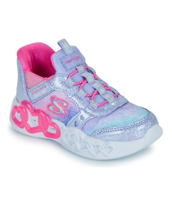 Baskets basses enfant filles Skechers INFINITE HEART LIGHTS SLIP-INS V