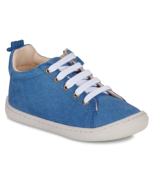 Baskets montantes enfant garcons Easy Peasy MY DODU LACET Bleu