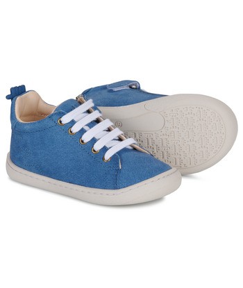Baskets montantes enfant garcons Easy Peasy MY DODU LACET Bleu
