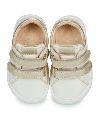 Baskets basses enfant filles Easy Peasy MY DUCKIE'S VELCRO Blanc