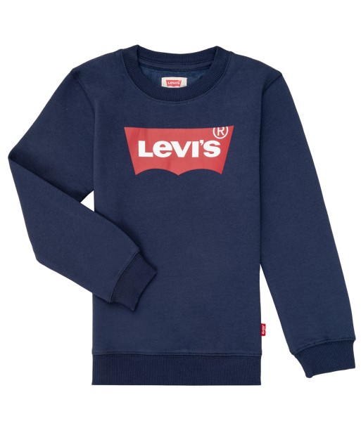 Sweat-shirt enfant garcons Levis BATWING CREWNECK Bleu