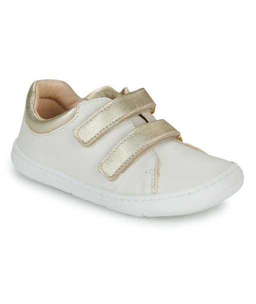 Baskets basses enfant filles Easy Peasy MY DUCKIE'S VELCRO Blanc