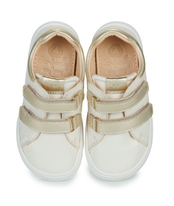 Baskets basses enfant filles Easy Peasy MY DUCKIE'S VELCRO Blanc