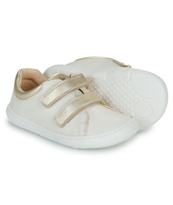 Baskets basses enfant filles Easy Peasy MY DUCKIE'S VELCRO Blanc
