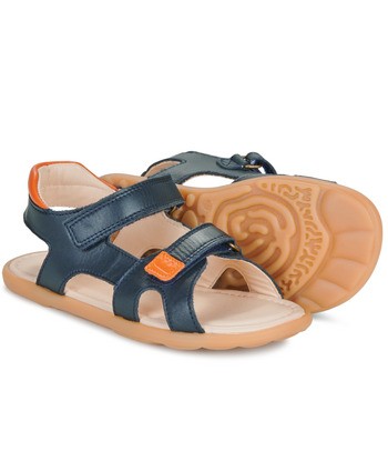 Sandales enfant garcons Easy Peasy MY PLAGETTE VELCRO Marron