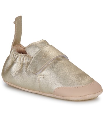 Chaussons enfant garcons Easy Peasy MY BLUBOOTIES VELCRO Doré