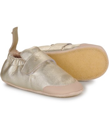 Chaussons enfant garcons Easy Peasy MY BLUBOOTIES VELCRO Doré