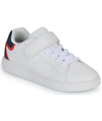 Baskets basses enfant garcons Geox J ECLYPER BOY Blanc
