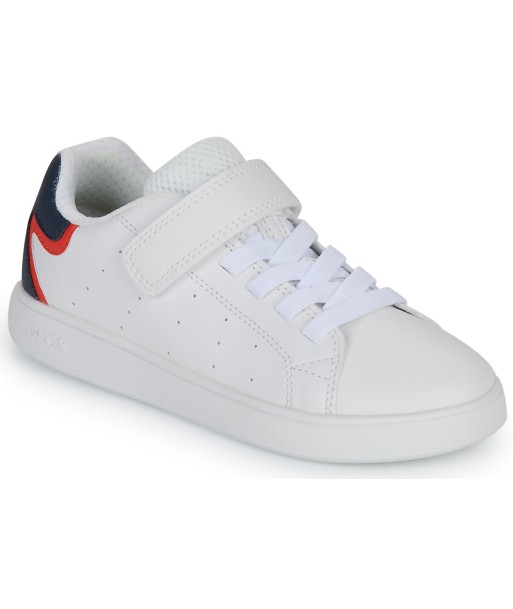 Baskets basses enfant garcons Geox J ECLYPER BOY Blanc