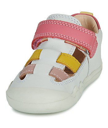 Sandales enfant filles Geox B STEPPIEUP GIRL Blanc