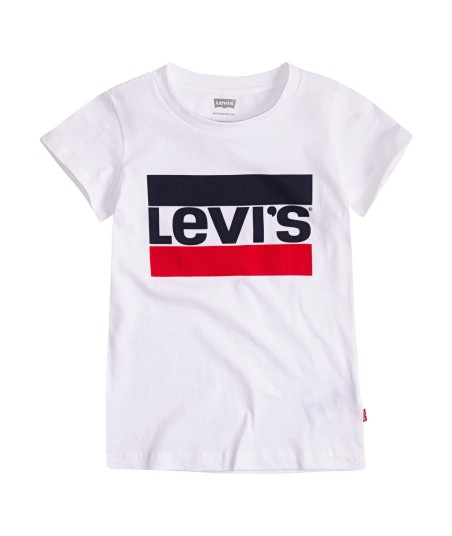 T-shirt enfant filles Levis SPORTSWEAR LOGO TEE Blanc