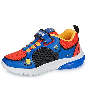 Baskets basses enfant garcons Geox J CIBERDRON BOY Multicolore