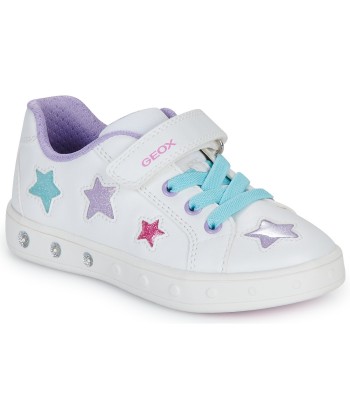 Baskets basses enfant filles Geox J SKYLIN GIRL Blanc