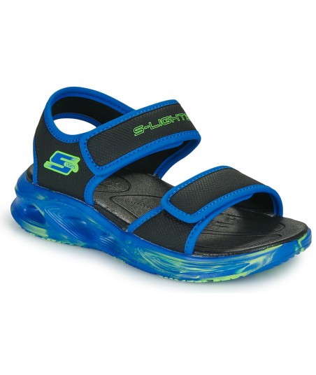 Sandales enfant garcons Skechers SANDALE LUMINEUSE SOLA GLOW Bleu