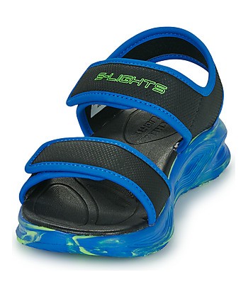 Sandales enfant garcons Skechers SANDALE LUMINEUSE SOLA GLOW Bleu