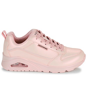 Baskets basses femmes Skechers UNO - GALACTIC GAL Rose