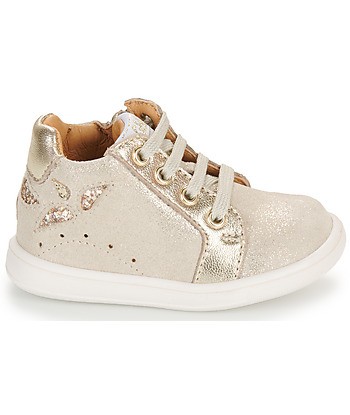 Baskets montantes enfant filles GBB JANELLE Doré