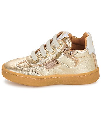 Baskets montantes enfant filles GBB ANAIS TWIST Doré
