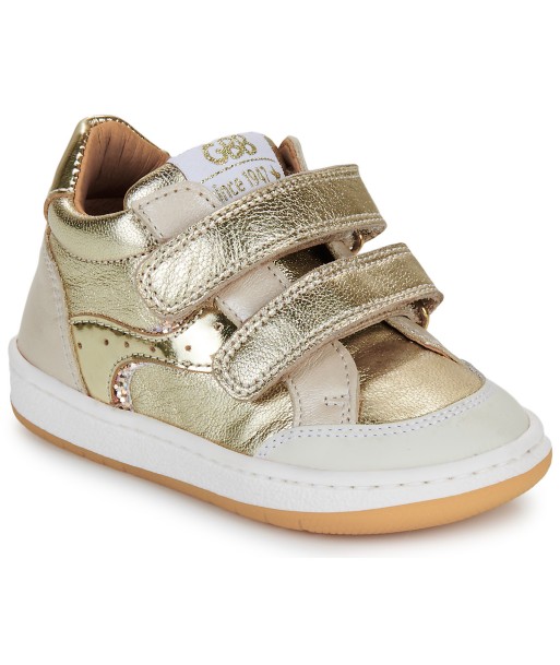 Baskets montantes enfant filles GBB AUREL TWIST Doré