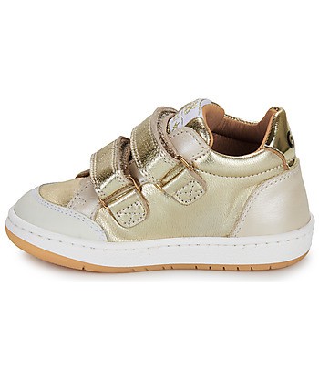 Baskets montantes enfant filles GBB AUREL TWIST Doré
