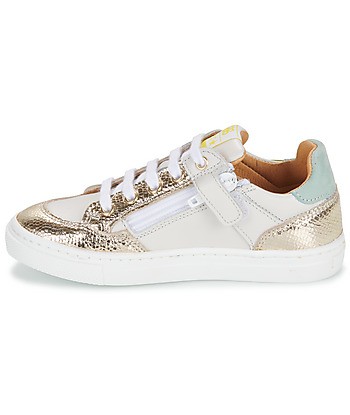 Baskets basses enfant filles GBB FLORINE TWIST Doré