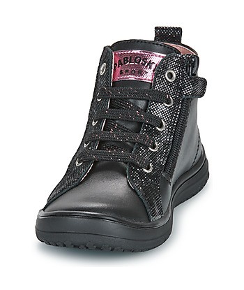Baskets montantes enfant filles Pablosky 435518-C Noir