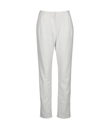 Pantalon femmes Manoush FLOWER BADGE Blanc