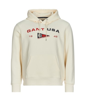 Sweat-shirt hommes Gant GRAPHIC SWEAT HOODIE Blanc