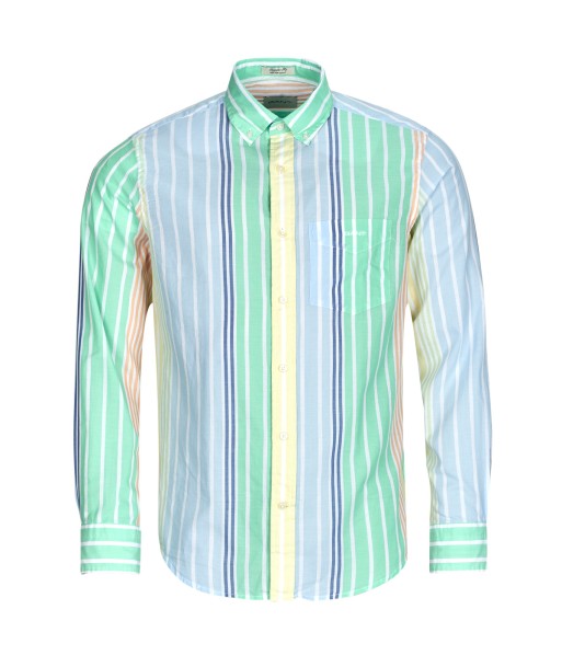 Chemise hommes Gant REG VOILE MULTI STRIPE SHIRT Multicolore