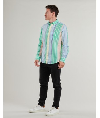 Chemise hommes Gant REG VOILE MULTI STRIPE SHIRT Multicolore