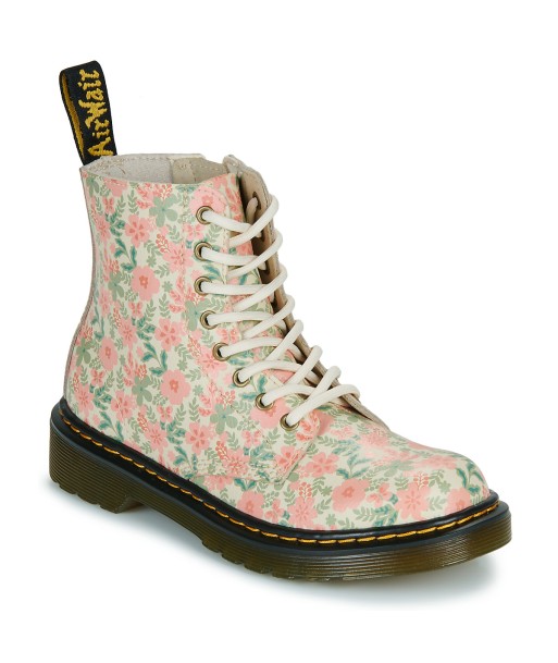 Boots enfant filles Dr. Martens 1460 Pascal J Pop Floral Print Rose