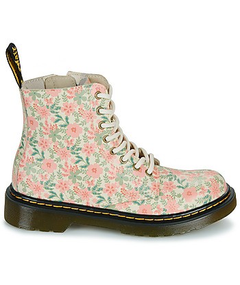 Boots enfant filles Dr. Martens 1460 Pascal J Pop Floral Print Rose