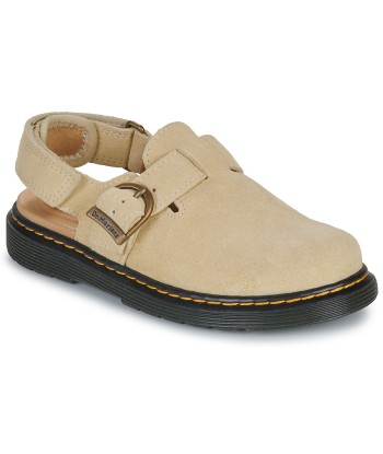 Sabots enfant garcons Dr. Martens Jorgie J Light Tan Bronx Suede Beige