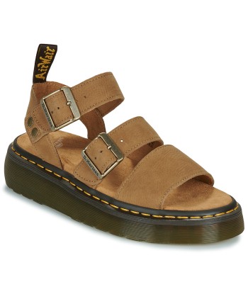 Sandales femmes Dr. Martens Gryphon Quad Savannah Tan Thumbled Nubuck
