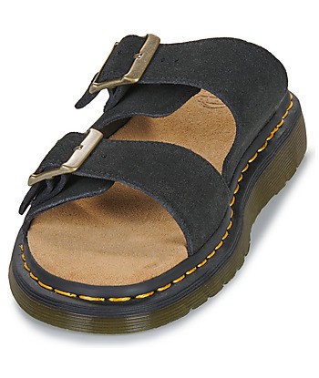 Mules femmes Dr. Martens Josef Black Suede Noir