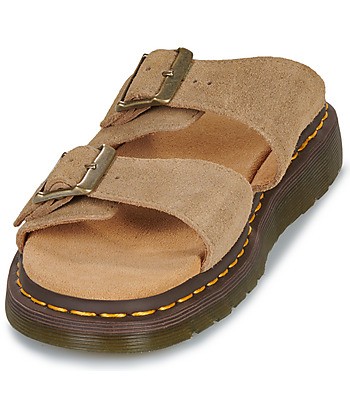 Mules femmes Dr. Martens Josef Savannah Tan Bronx Suede Beige