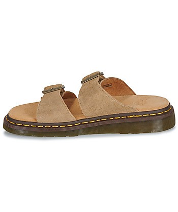 Mules femmes Dr. Martens Josef Savannah Tan Bronx Suede Beige