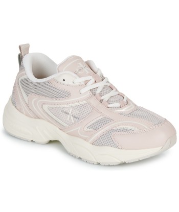 Baskets basses femmes Calvin Klein Jeans RETRO TENNIS MESH ML Beige