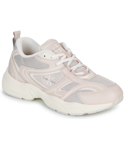 Baskets basses femmes Calvin Klein Jeans RETRO TENNIS MESH ML Beige