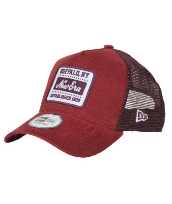 Casquette femmes New-Era NEW ERA CORD PATCH TRUCKER Bordeaux