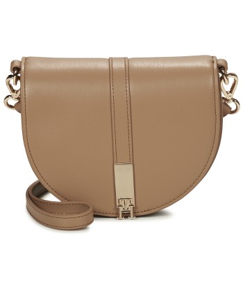 Sac a main femmes Tommy Hilfiger TH HERITAGE SADDLE BAG Marron
